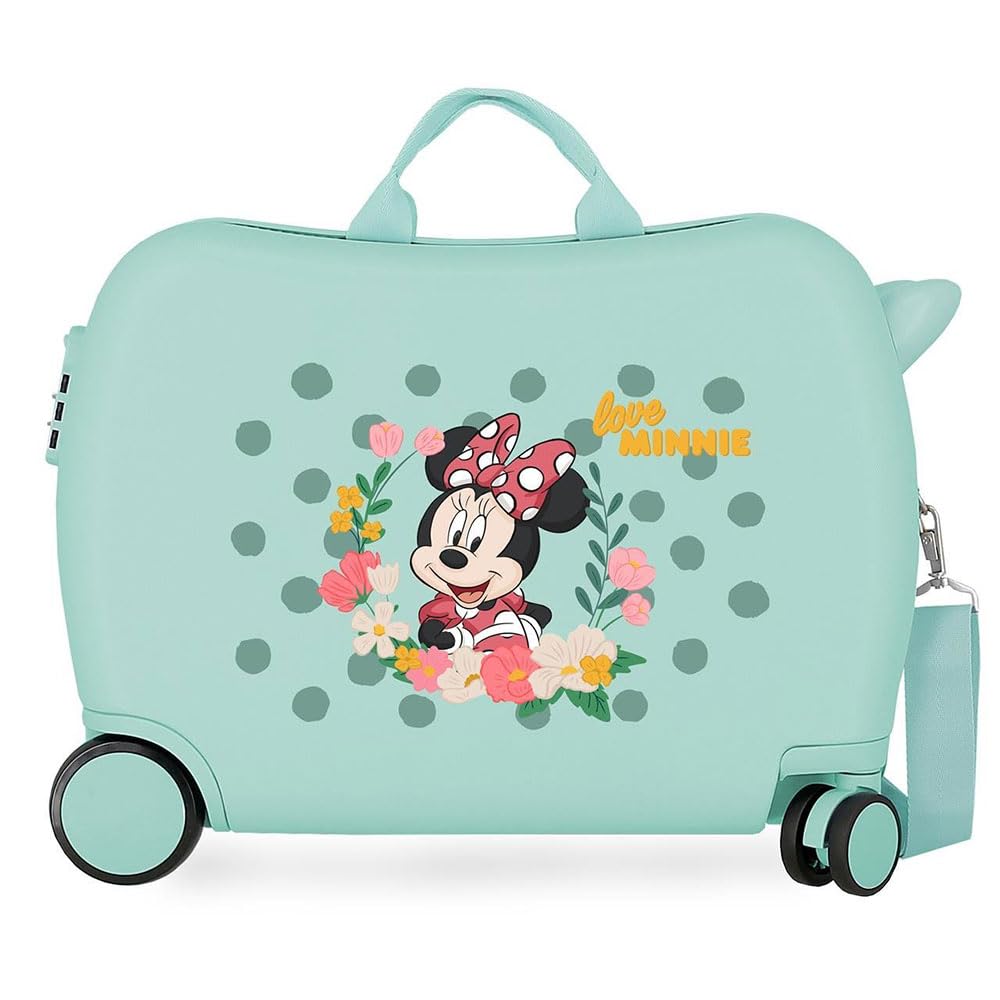 Disney Minnie Golden Days Kinderkoffer, 50 x 38 x 20 cm Kinderkoffer Türkis, Kinderkoffer Türkis