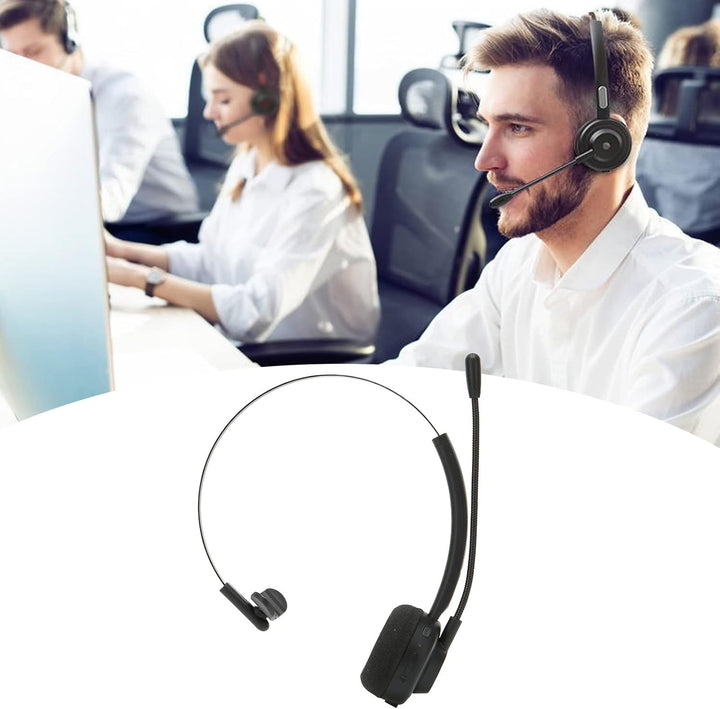 Annadue Trucker Bluetooth Headset mit Mikrofon, Kabellose On-Ear Kopfhörer mit Geräuschunterdrückung