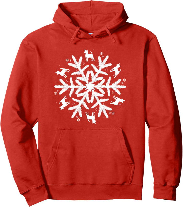 Weihnachten Chihuahua Schneeflocke Chihuahua Pullover Hoodie