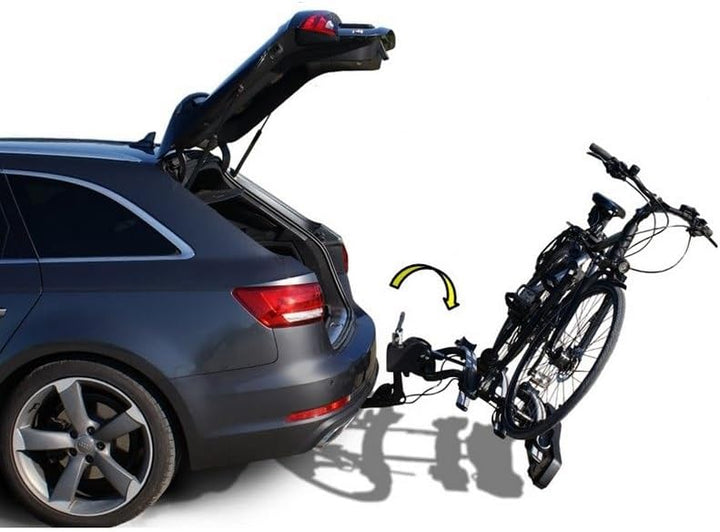 Fahrradträger für 3 Räder für Anhängerkupplung AHK - abklappbar Kupplungsträger mit Schnellkupplung