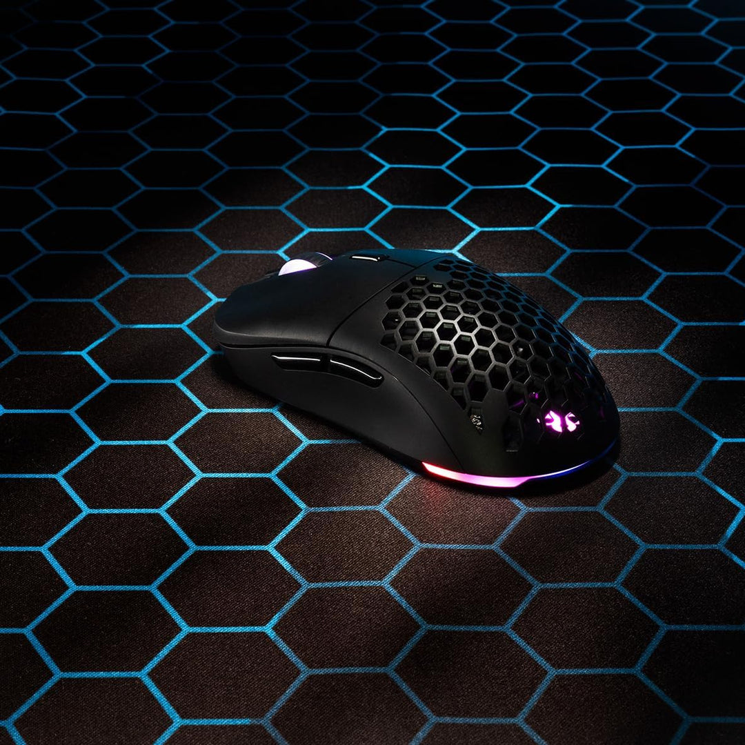 Newskill Arakne Elite Professionelle Gaming-Maus, RGB, 16.000 DPI, beidseitiges Design, seitliche Ta