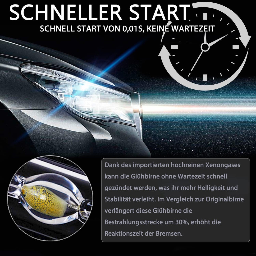 LTONXEN D3S Xenon 8000K Brenner, 12V 35W Kalt blau Auto Scheinwerferlampe HID Entladungs Lampe Ersat