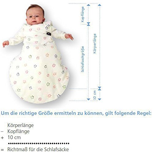 Gesslein Bubou Temperaturregulierender Ganzjahreschlafsack/Schlafsack für Babys/Kinder, Grösse 90, g