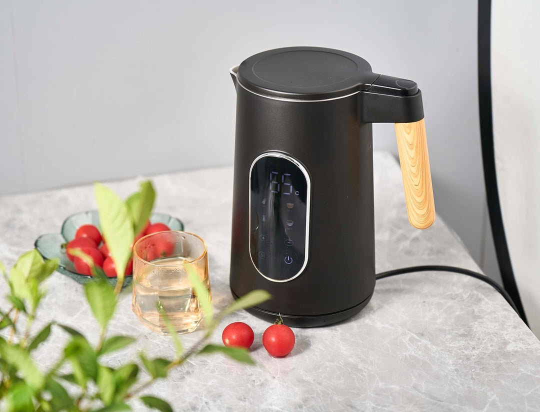 Digitaler Wasserkocher, 1,7L, 2200W, 40-100°C Temperatureinstellung, Individuell variierbare Tempera