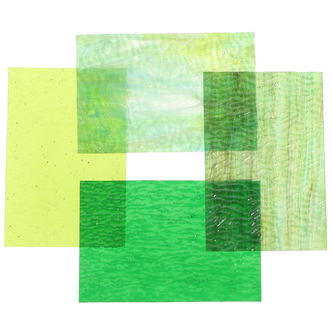 Angoily Buntglasplatten, Mosaikglas, Buntglas-Zubehör, Flammen-Kollektion, für Buntglas-Bastelarbeit