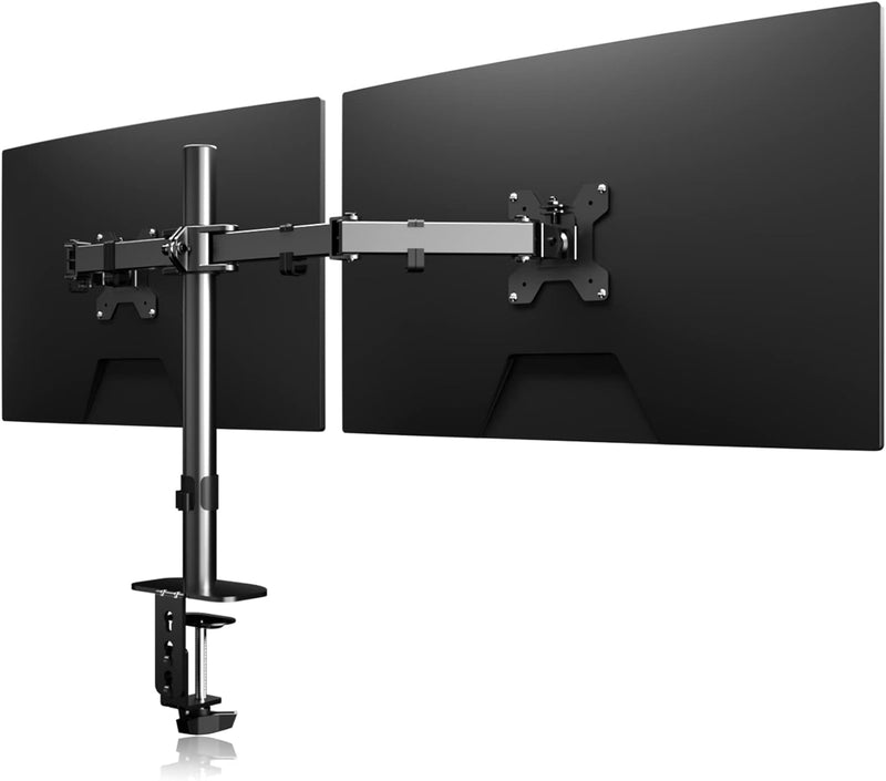 suptek Monitor Halterung 2 Monitore, für 13-27 Zoll LED/LCD Bildschirm, Dual Monitor Halterung Monit