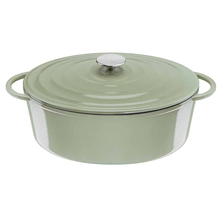 Tefal E25806 LOV Ovaler Bräter 34 cm | wiedergewonnenes Gusseisen | optimale Wärmespeicherung | für