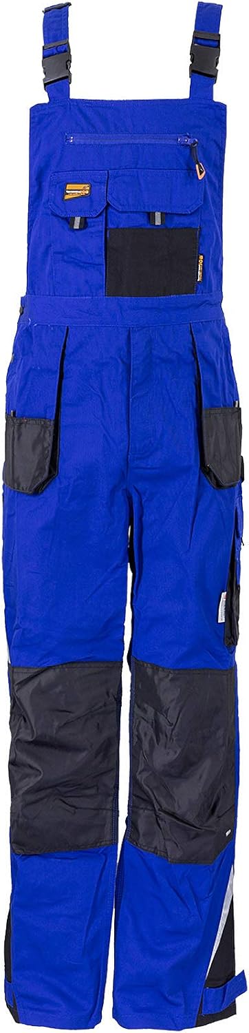Terratrend Job 3237 , 44–7210 Grösse 44 Herren "Revolution Latzhose – Royal Blau/Schwarz Royal Blue/