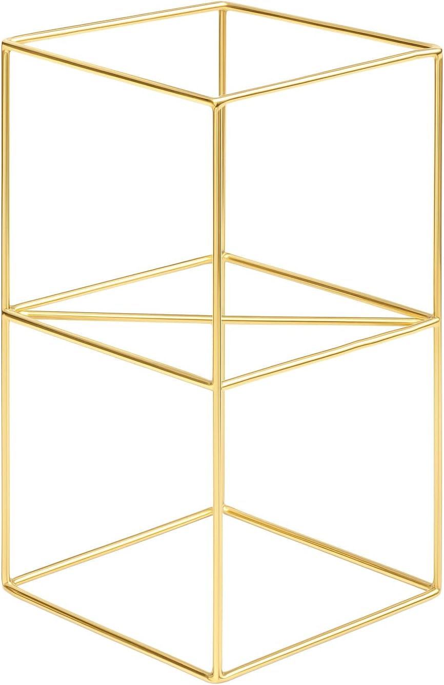 Pflanzenständer Filo - 24x24x40cm - Farbe Gold - für Zimmerblumen - Metallregal - Dekorativer Tisch