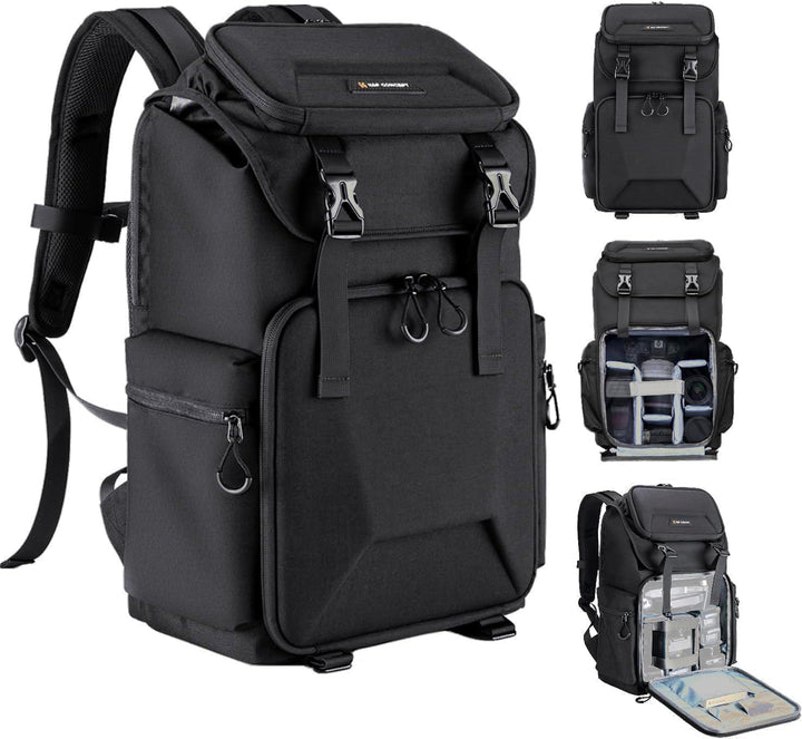 K&amp;F CONCEPT Kameratasche für Fotografen, Reisetasche für Stativ, Kameraobjektiv, Zubehör mit Laptopf