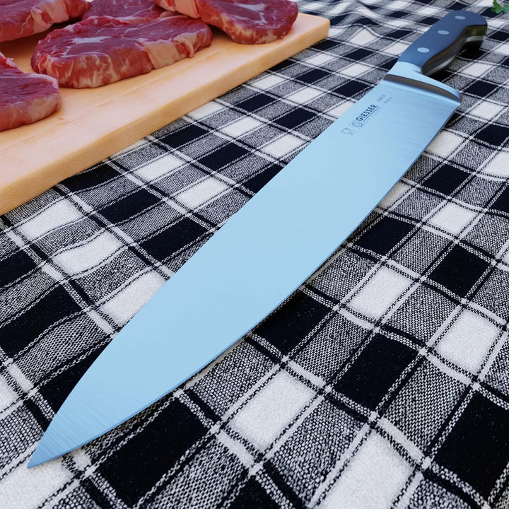 GIESSER seit 1776 - Made in Germany - Kochmesser geschmiedet schwarz Skyline black, 25 cm, Küchenmes