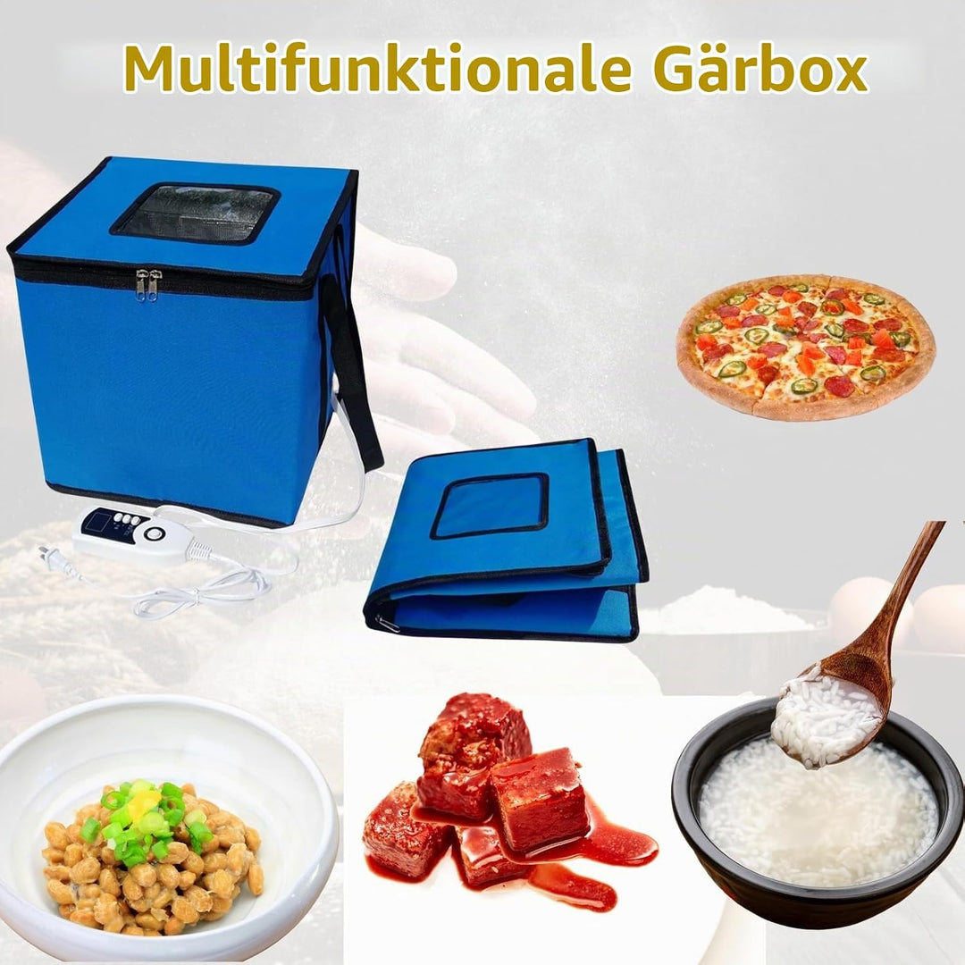 Cloud Fire Faltbare Teiggärbox, Temperatureinstellung Gärbox mit Deckel, Abnehmbarer Multifunktions