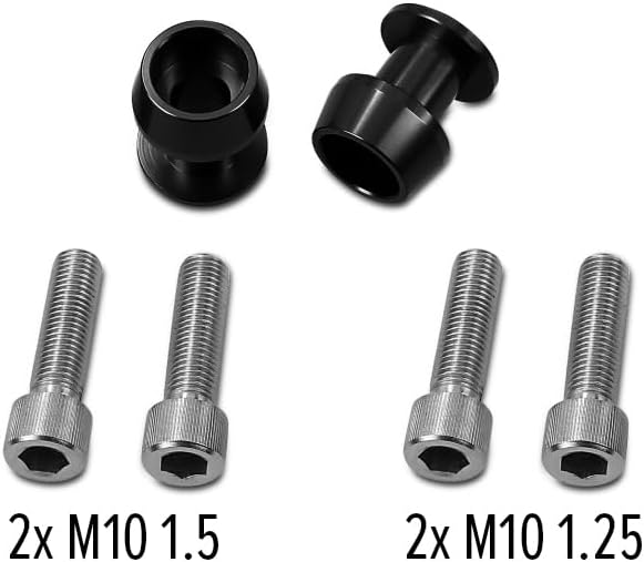 Racingadapter Assen M10 schwarz für Kawasaki ER-6f, ER-6n, Ninja 300/250 R/SL, Versys 650/1000, Vulc