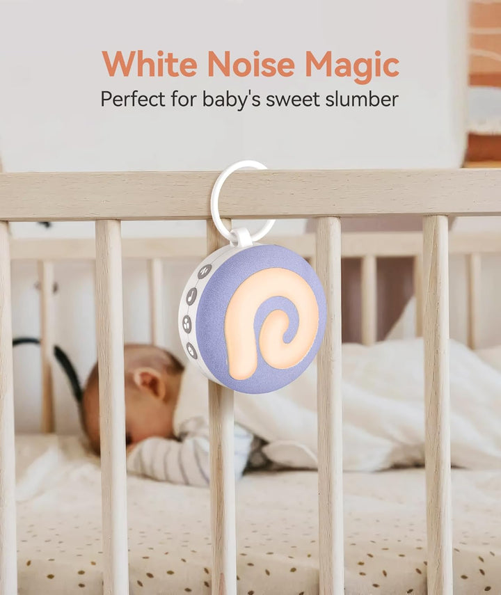 Dreamegg D11 Violet White Noise Machine Baby, Einschlafhilfe Baby Weisses Rauschen Violett, Violett