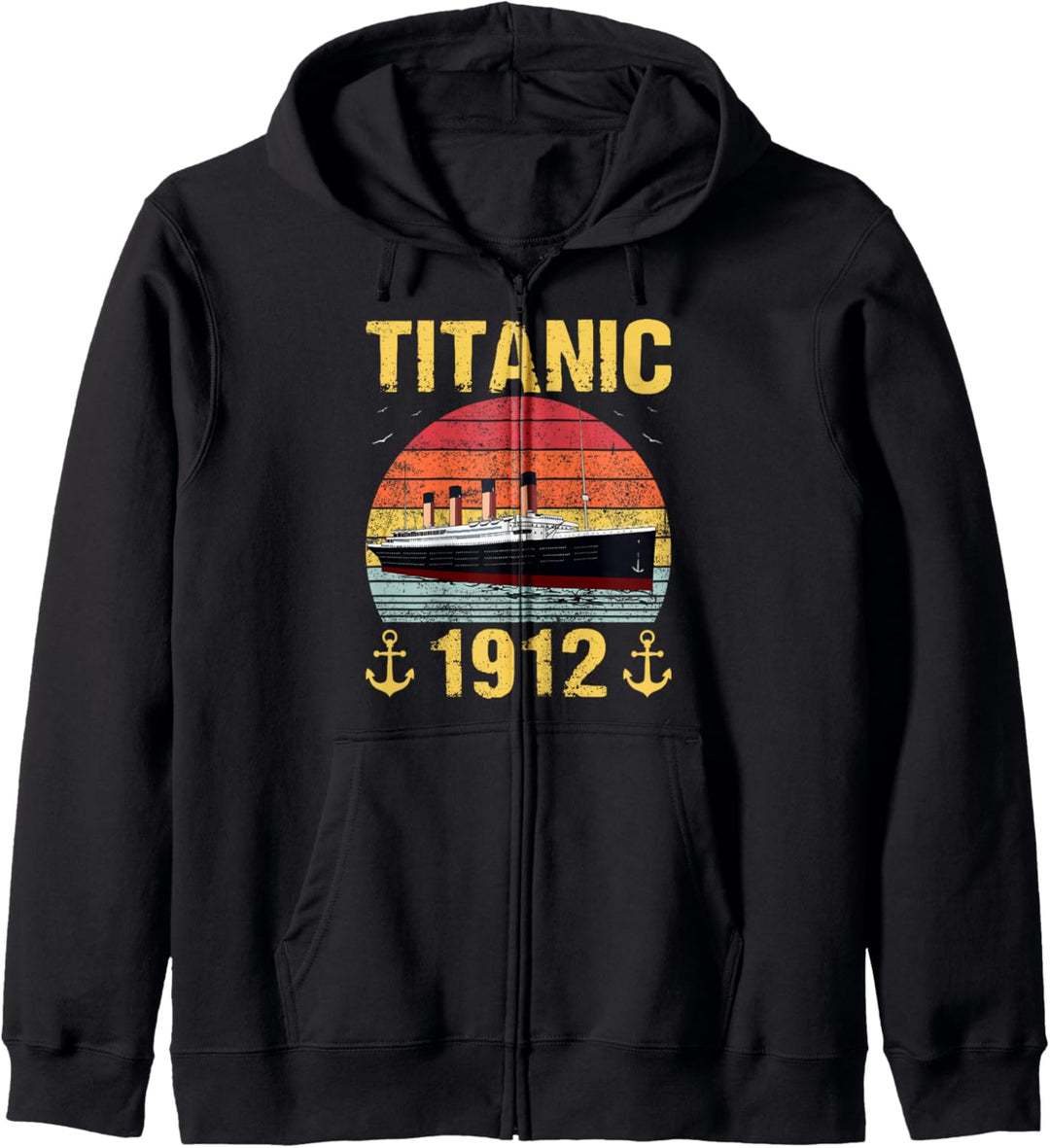 Retro Titanic 1912 Kreuzfahrtschiff Vintage Schiff Kapuzenjacke