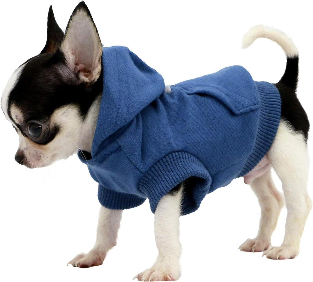 LOPHIPETS Hunde-Kapuzenpullover aus Baumwolle, für kleine Hunde, Chihuahua, Welpen, Kleidung, kaltes