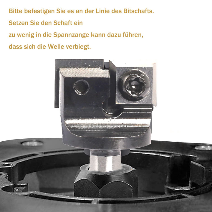 Sinoprotools 2 Flöten Planfräser, Hobelfräser [25.4 mm Durchmesser],8mm Schaft Spoilboard Fräser mit