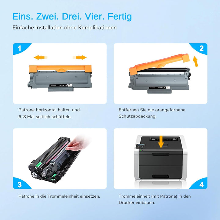 7Magic TN2220 Toner Kompatibel für Brother TN2220 TN2010 TN2210 Toner für Brother MFC-7360N DCP-7055
