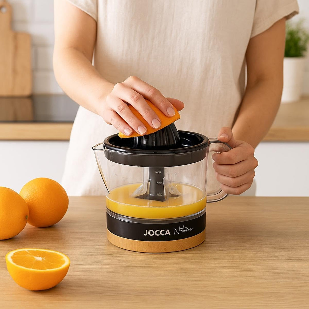 JOCCA - Elektrischer Entsafter 40W, 0.7L / Modernes und stylisches Design | BPA FREE Schwarz, Schwar