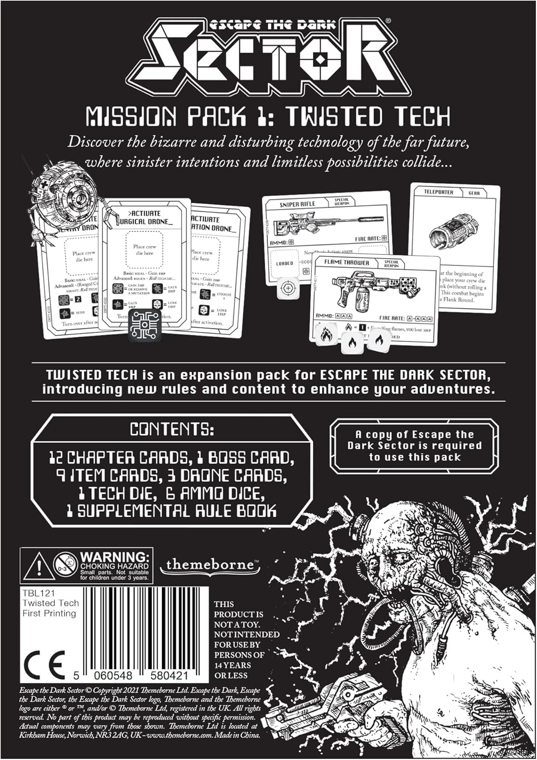 Themeborne | Mission Pack 1: Twisted Tech: Escape The Dark Sector: Exp. | Brettspiel | Alter 14+ | 1