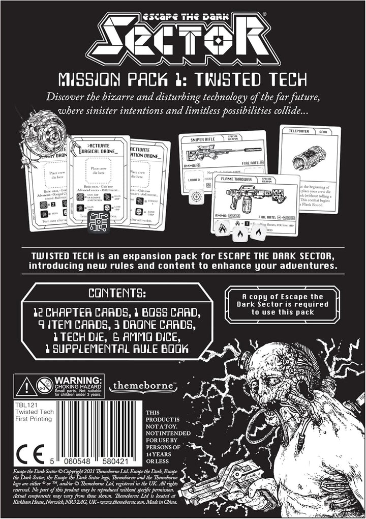 Themeborne | Mission Pack 1: Twisted Tech: Escape The Dark Sector: Exp. | Brettspiel | Alter 14+ | 1