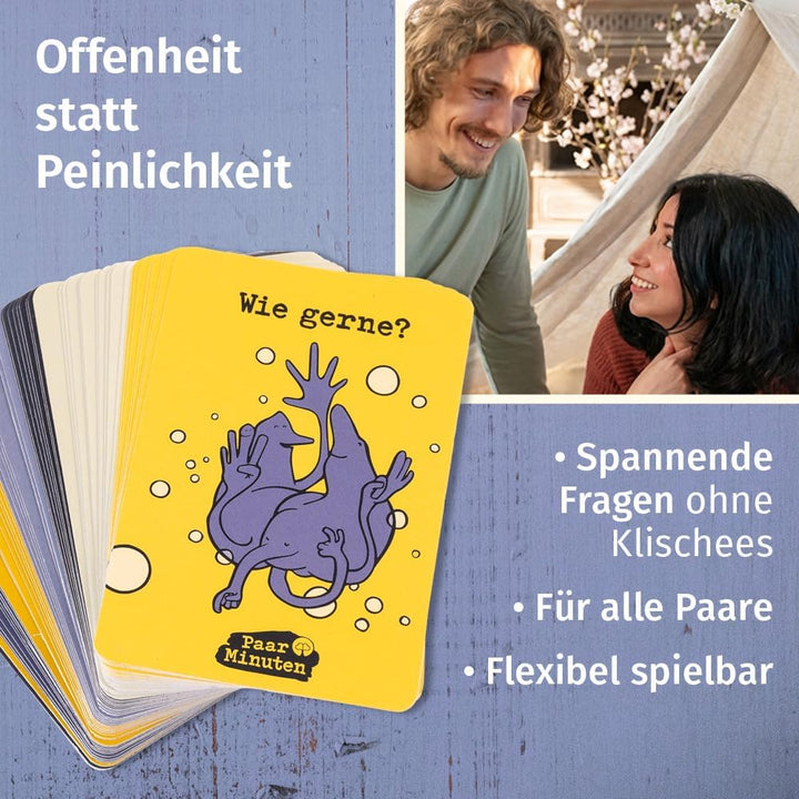PaarMinuten Bettgeflüster – 53 spielerische Gesprächskarten für Paare und Eltern, liebevolle Geschen