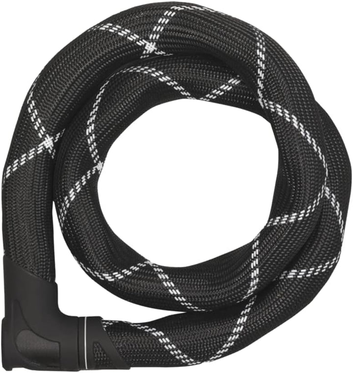 ABUS Kettenschloss Iven Chain 8210 – Fahrradschloss aus gehärtetem Stahl – mit Kunstfaserummantelung