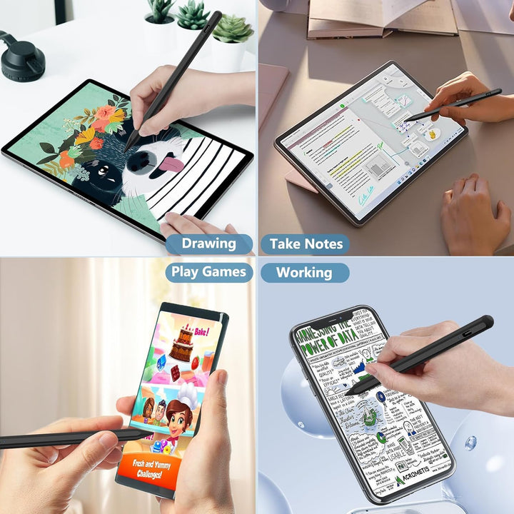 Tablet Stift für Android, Stylus Pen Kompatibel mit iPhone/Samsung/Huawei/Lenovo/XiaoMi Tablet, Verb