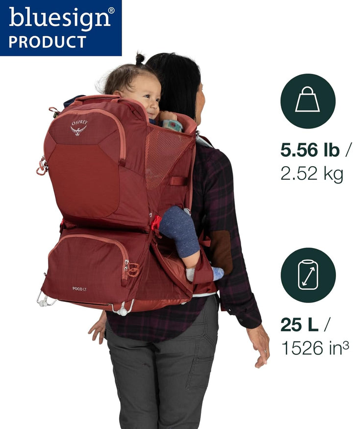 Osprey Poco LT Child Carrier – Technisch – Outdoor - Kinder – Kindertrage - Black O/S Black Einheits