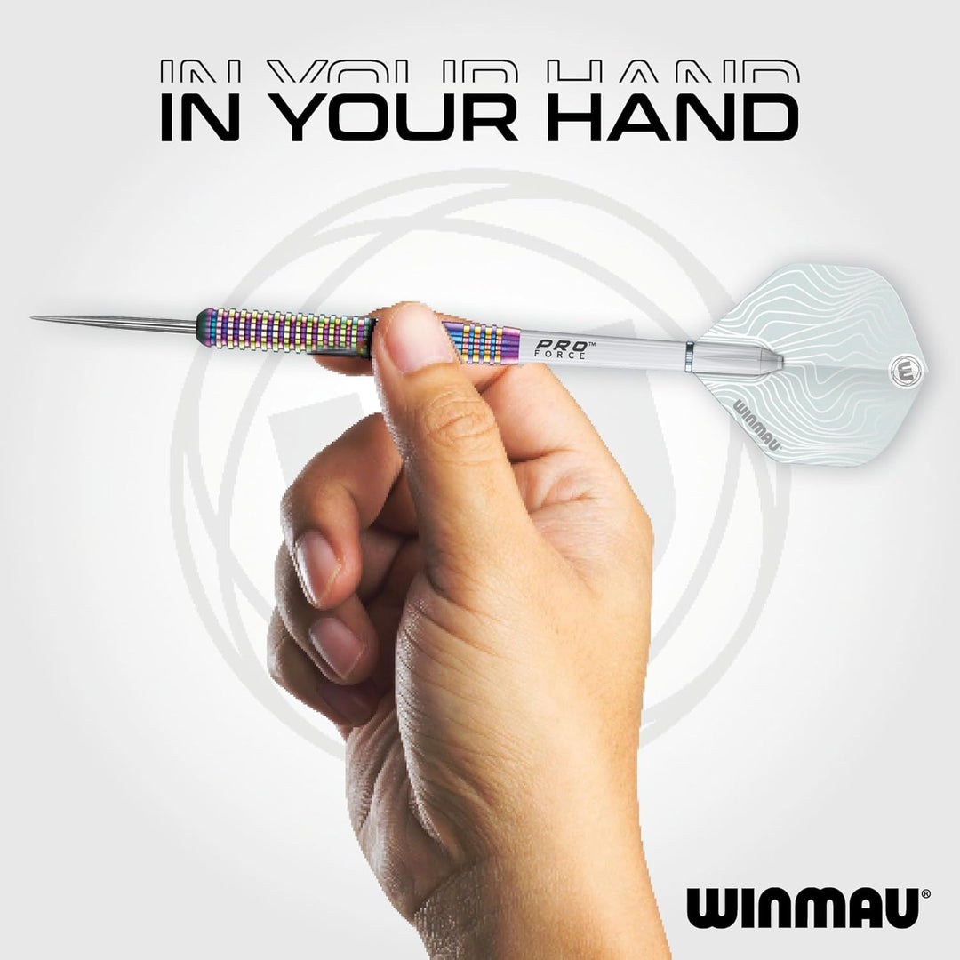 WINMAU Solaris Pro Specialist Dartpfeile-Set, Wolframstahl, mit Flights und Schäften (Stiele) 21 g u