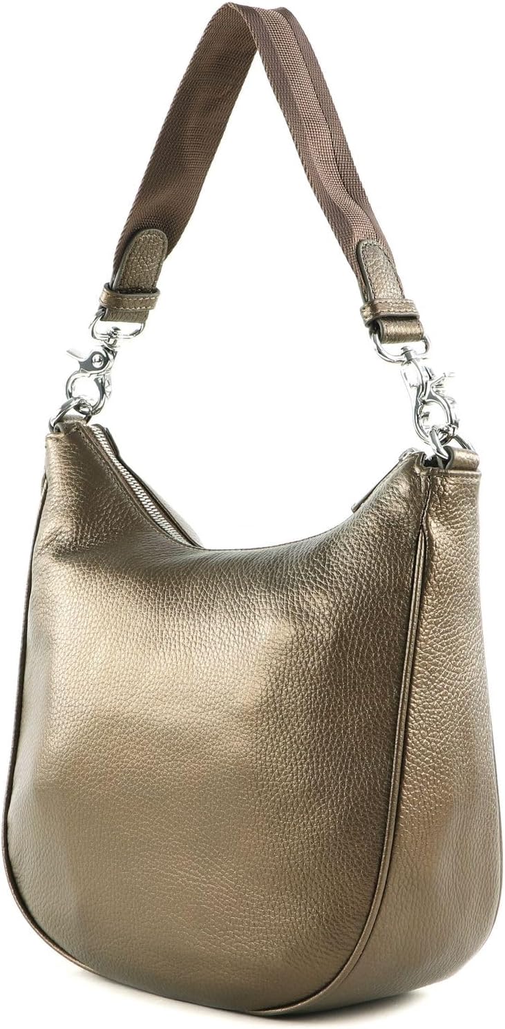 Mandarina Duck Damen Mellow Lux Schultertasche Bronzo, Bronzo