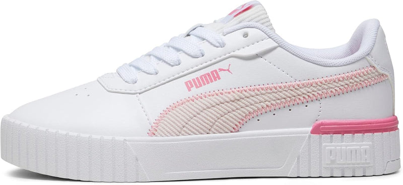 PUMA Mädchen Carina 2.0 Corduroy Jr Sneaker 36 EU Puma White Frosty Pink Strawberry Burst, 36 EU Pum