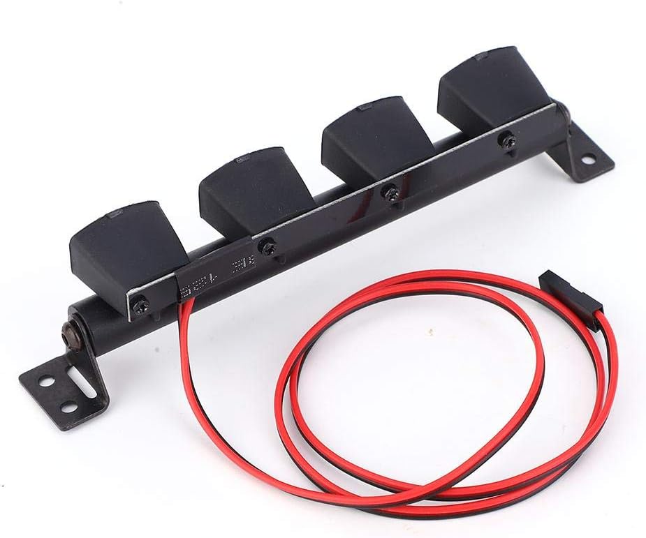 Tbest RC Dachlichter, Crawler Zubehör 1:10 RC Crawler Car Dachlichtleiste RC Dachlampen Scheinwerfer