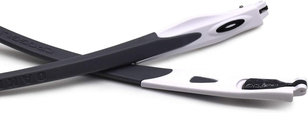HKUCO Schwarz/Grün/Grau Gummi Ersatz weissen Rahmen Beine für Oakley Crosslink