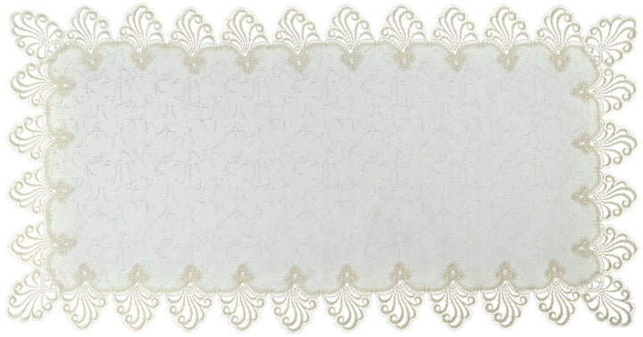 Plauener Spitze by Modespitze 3086E_11_50100 Tischdecke Nizza E, Grösse 50 x 100 cm, rechteckig 50 c