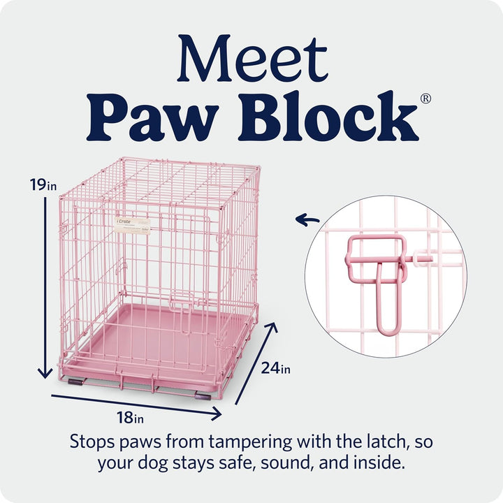 MidWest Homes for Pets iCrate Modell 1524PK Hundebox, ca. 61 cm lang, mit Einzeltür, auslaufsicherer