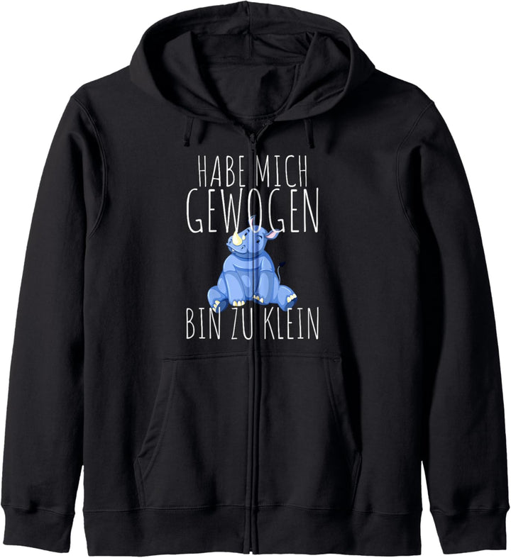 Habe Mich Gewogen Bin Zu Klein Mollig & Stolz Nashorn Diät Kapuzenjacke