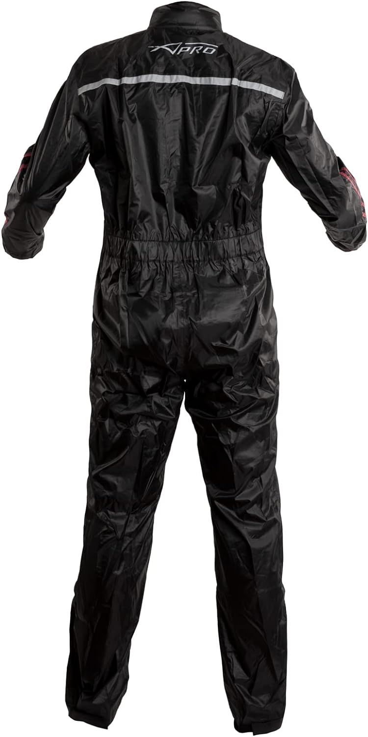 A-Pro Regenkombi Regenjacke Regenanzug Regenhose Motorrad Wasserdicht Rot XXL XXL Rot, XXL Rot