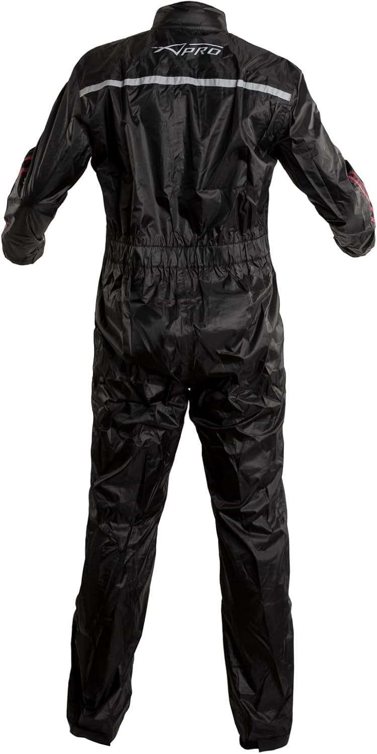 A-Pro Regenkombi Regenjacke Motorrad Regenhose Wasserdicht Regenanzug Rot XL XL Rot, XL Rot