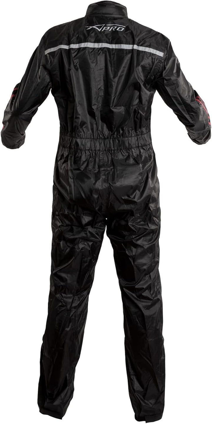 A-Pro Regenkombi Regenjacke Motorrad Regenhose Wasserdicht Regenanzug Rot XL XL Rot, XL Rot