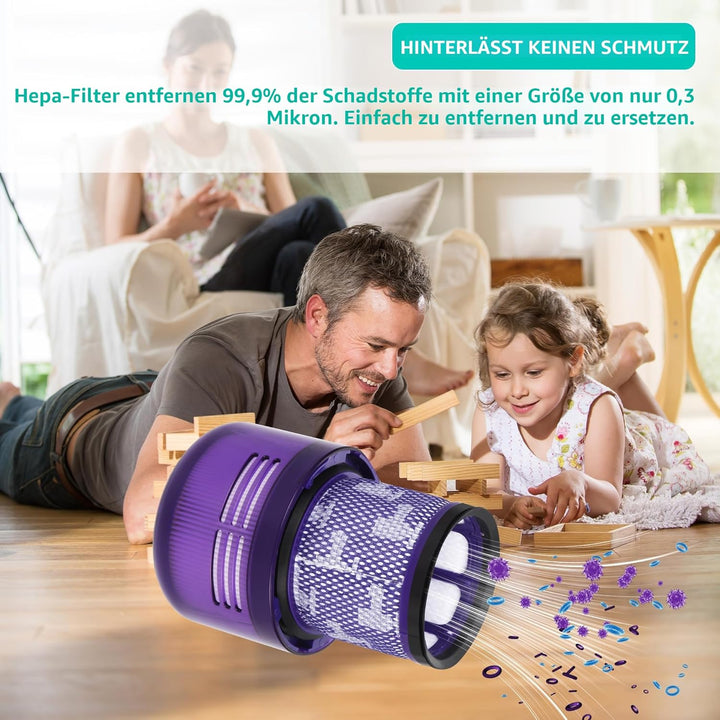 3 Stück Filter für Dyson, für Dyson Ersatzfilter V11, Kompatibel mit Dyson V11 V15 SV14,Ersetze No.9