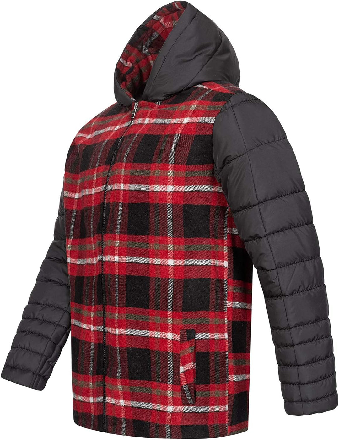 Rock Creek Herren Übergangsjacke Karierte Flanelljacke H-265 4XL Rot, 4XL Rot