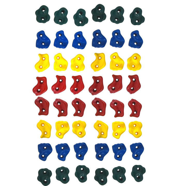 Loggyland Klettersteine für Kletterwand 48er Set, 48er Set