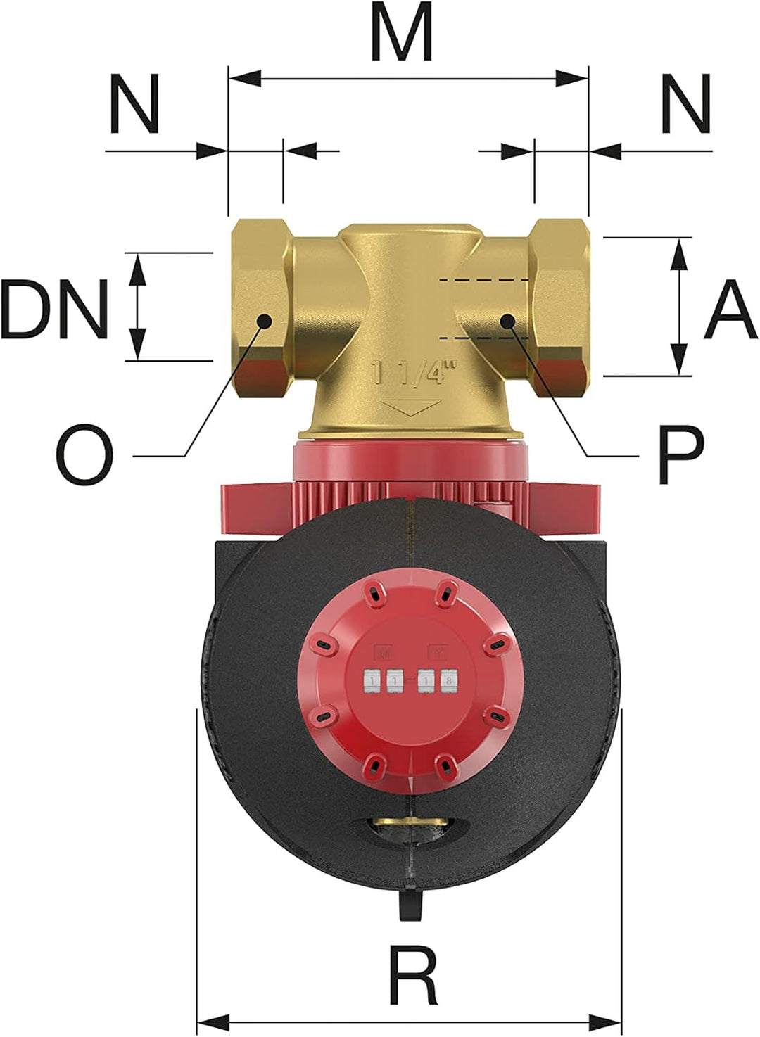 Flamco XStream Vent 22 mm - Mikroblasenabscheider für effiziente Heizungsanlagen - Hochwertiger Blas