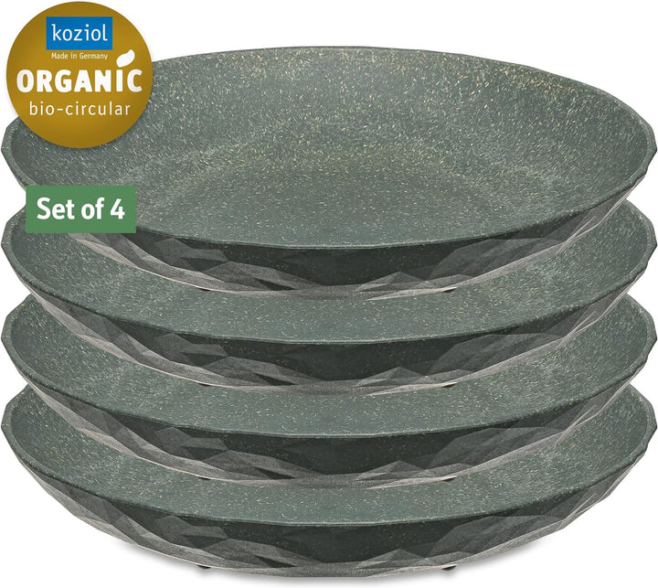Koziol Suppenteller, 220 mm, 4 Stück, 5006701, Natur Ash Grey 220mm Nature Ash Grey, 220mm Nature As