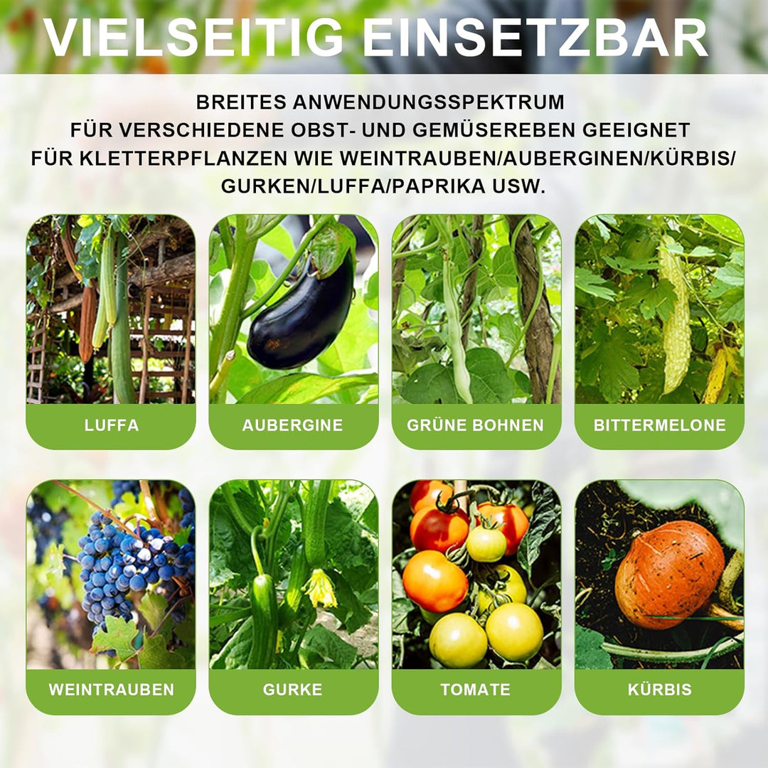 Bindezange für Pflanzen 420g Pflanzenbindemaschine – inklusive Bindemaschine, Nägel, Handschuhe, Gur