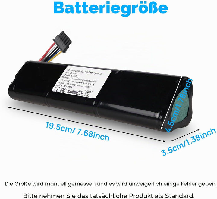 6500 mAh Akku Kompatibel mit Neato Botvac D3 D4 D5 D6 D7 D3+ D301 D303 D5+ D502 D503 D701 D702 D703