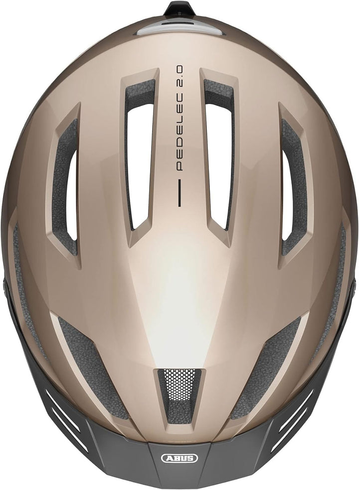 ABUS Stadthelm Pedelec 2.0 - Fahrradhelm mit Rücklicht und Regenhaube - für den Stadtverkehr - für D