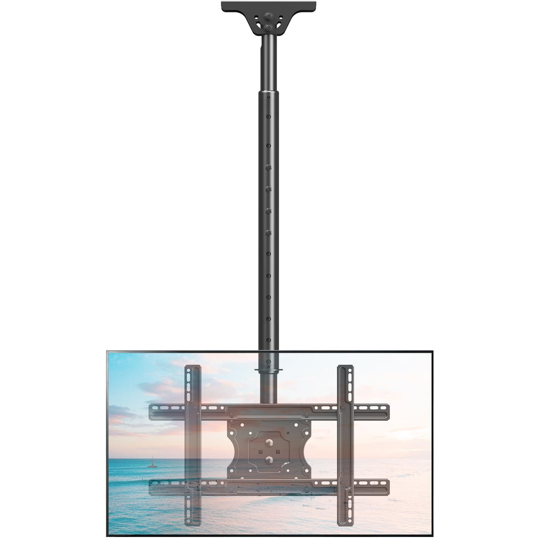 ELIVED TV Deckenhalterung für die meisten 37-75 Zoll Flach & Curved Fernseher bis zu 50KG, max. VESA