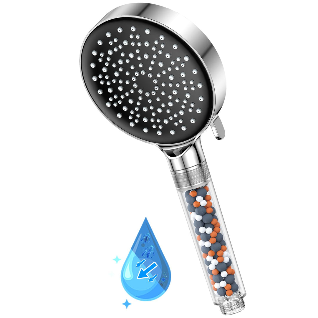 Duschkopf Wassersparend 9,5L/Min,YEAUPE Wassersparender Duschkopf mit Filter, Regendusche Duschkopf